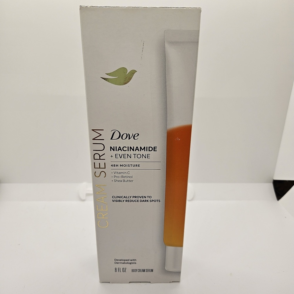 Dove Niacinamide Even Tone Body Cream‎ Serum 8oz Dark Spot 48H Moisture NIB